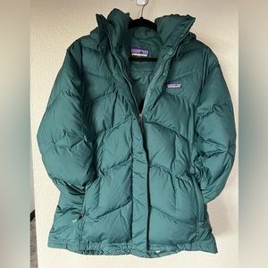 Teal Patagonia Puffer Jacket